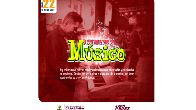 ¡Feliz Día del Músico!