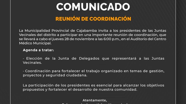 Comunicado