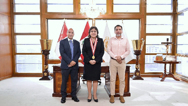 Fiscal de la Nación recibe a representantes de la UNODC y acuerdan afianzar cooperación internacional al Ministerio Público