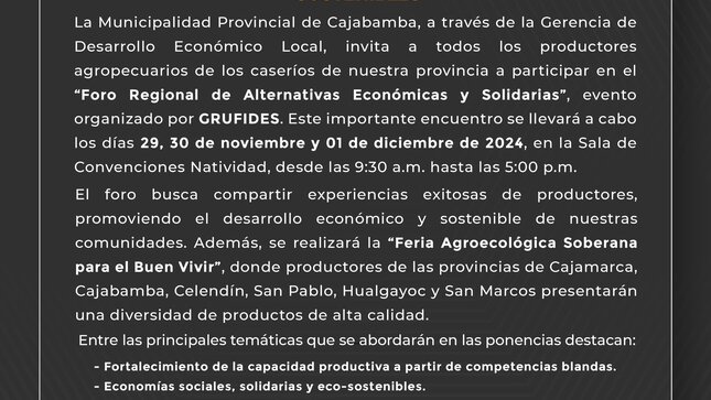 Comunicado