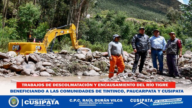 Trabajos de Descolmatación y Encausamiento del Rio tigre