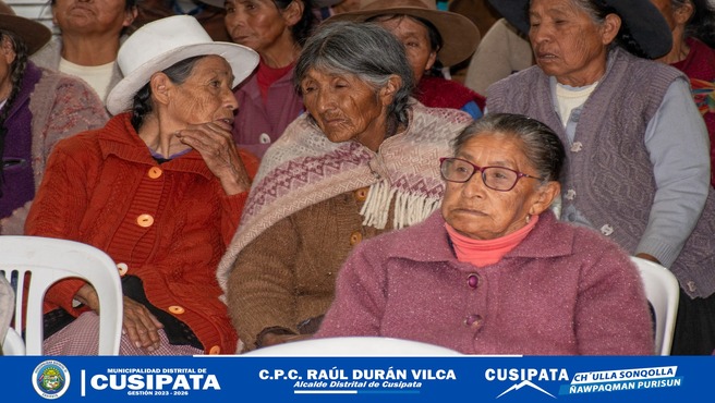 Municipalidad Distrital de Cusipata reconoce ala OrganizaciΓ³n Social de Adultos Mayores "Virgen Asunta"