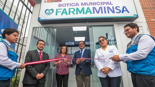 Minsa pone en funcionamiento una nueva botica municipal FarmaMinsa en Lince 