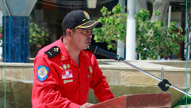 Municipalidad celebra el 164° aniversario de la Compañía de Bomberos N°31 de Paita.