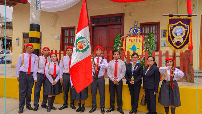Paita rinde homenaje a Manuelita Sáenz.