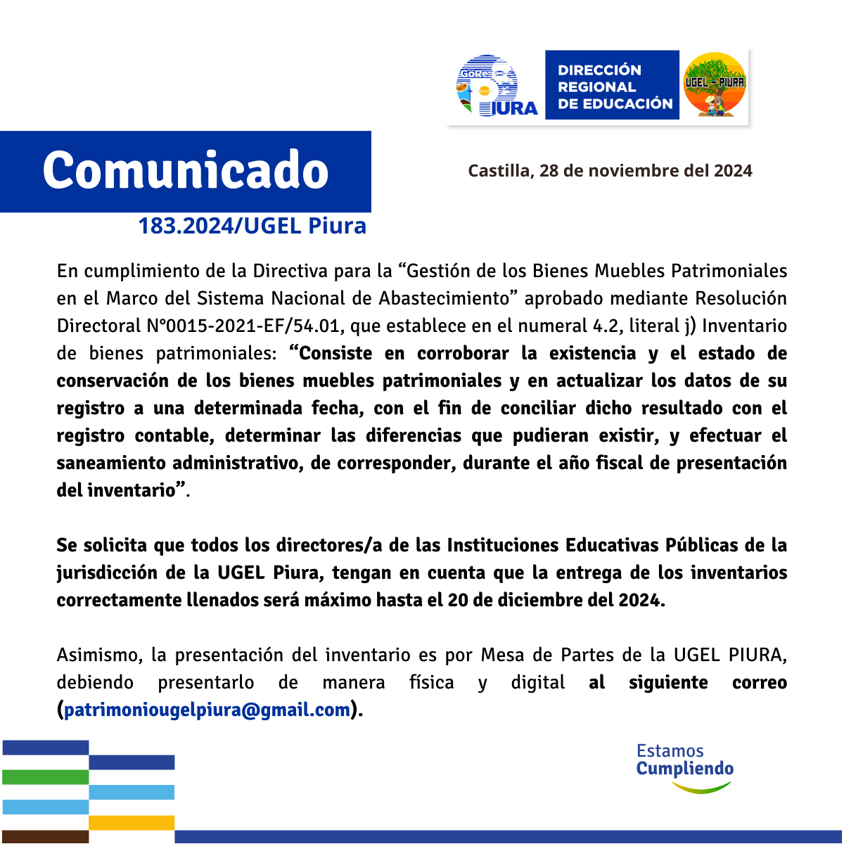 Comunicado