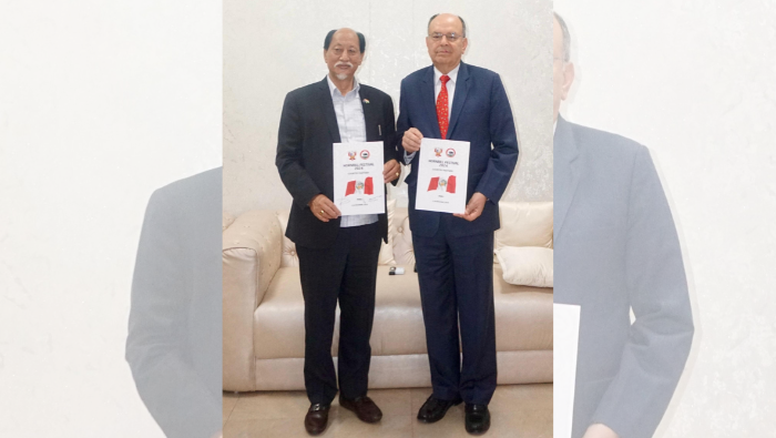 Embajador peruano y líder de Nagaland dialogan sobre la participación del Perú en el Festival cultural más emblemático de la India