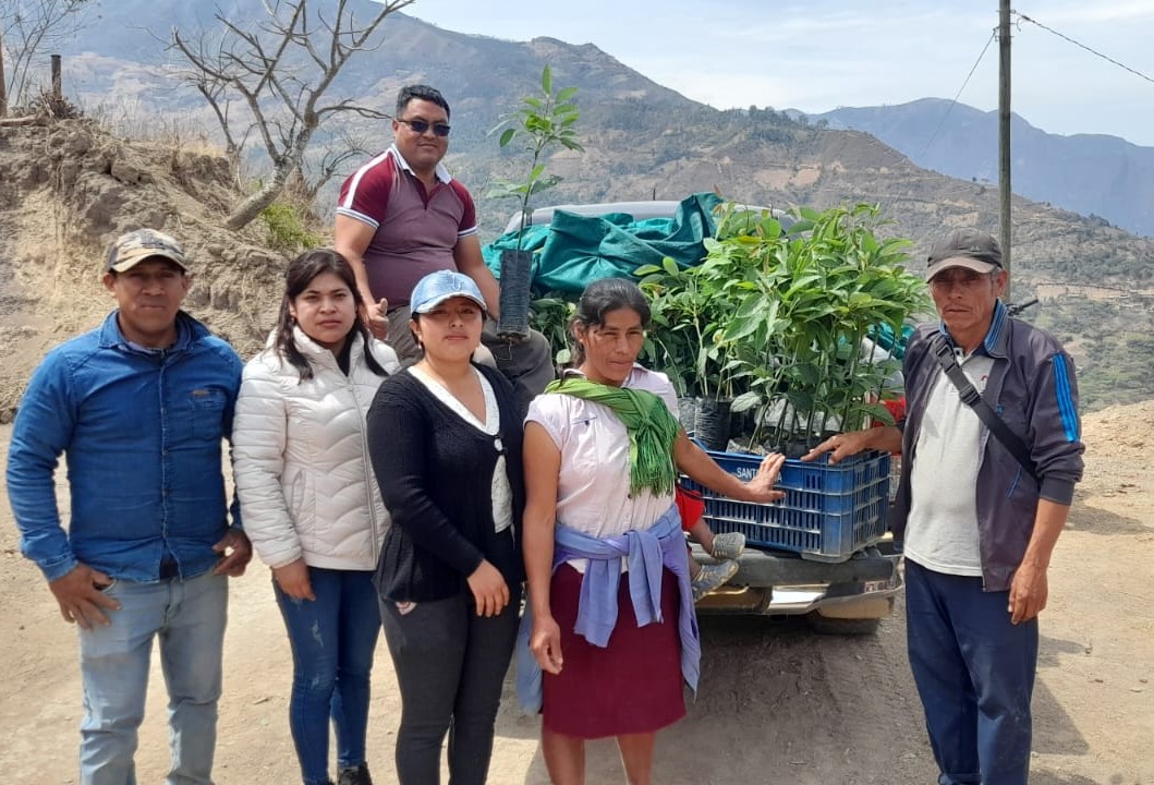 Municipalidad realiza entrega de plantones frutales de diversas especies
