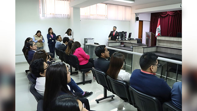 Personal judicial del Módulo de violencia contra la mujer de la Corte del Callao participó en las jornadas académicas por el Día internacional de la eliminación de la violencia de género
