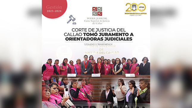 Corte Superior de Justicia del Callao tiene nuevas orientadoras judiciales
