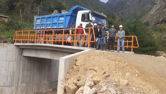 Finaliza construcción del puente Chontabamba - Nuevo Oriente