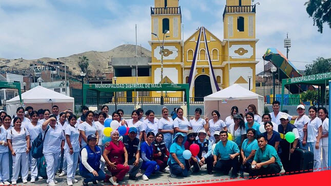 RIS Chilca Mala realiza con éxito importante Jornada de Salud Integral en el AA.HH. Dignidad Nacional de Mala.
