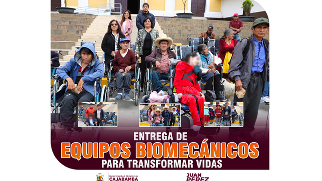 Entrega de equipos biomecánicos para mejorar la calidad de vida de las personas con discapacidad