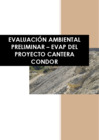 Vista preliminar de documento EVAP CANTERA CONDOR