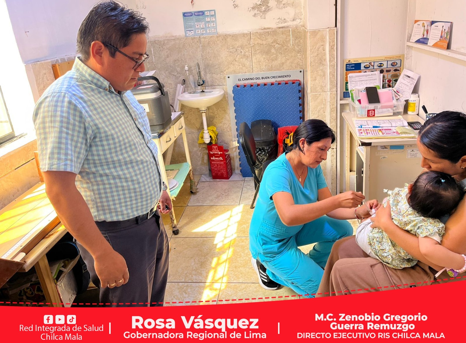 RIS Chilca Mala realiza acciones de supervisión al Puesto de Salud de Bujama