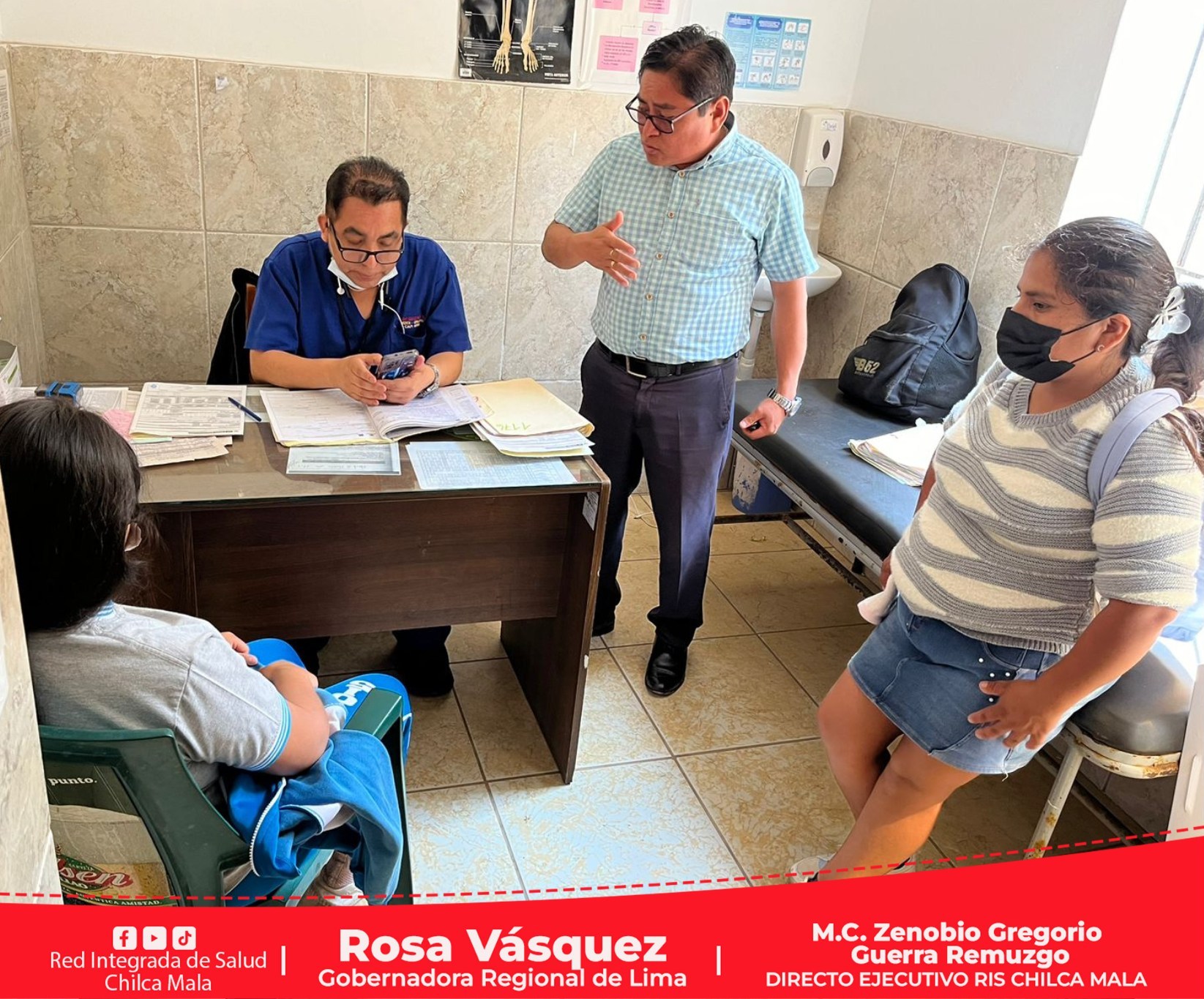 RIS Chilca Mala realiza acciones de supervisión al Puesto de Salud de Bujama
