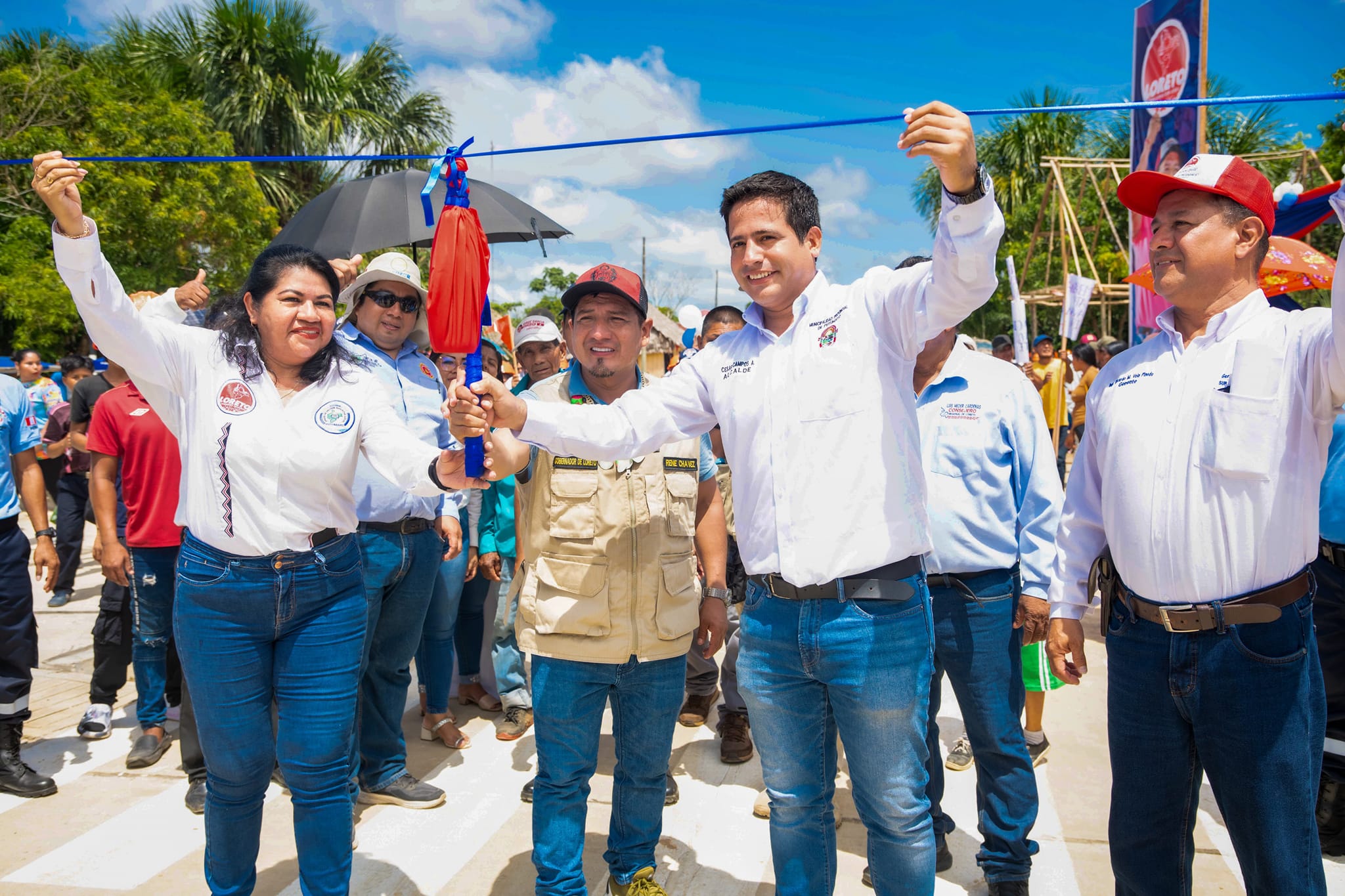 Con una inversión superior a los 20 millones de soles, gobernador regional de Loreto inaugura 3 obras en el Putumayo