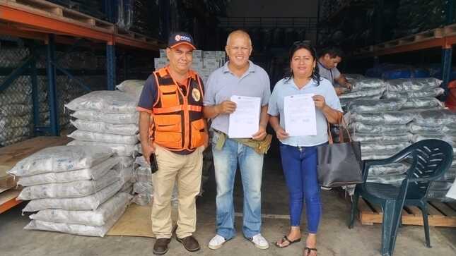 GOREL entrega bienes de ayuda alimentaria a Municipalidad Distrital de Mazán por déficit hídrico.
