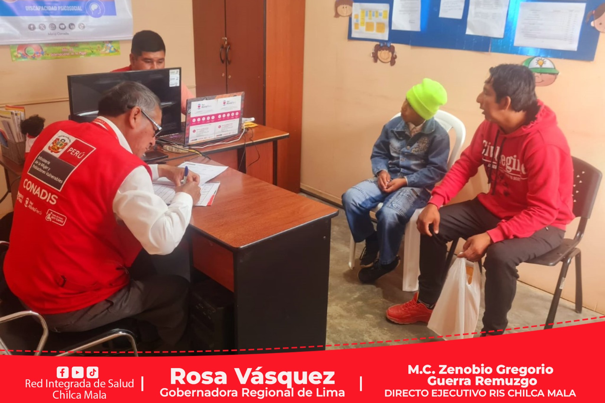 RIS Chilca Mala realiza importante Jornada de Certificación de Discapacidad en el distrito de Asia