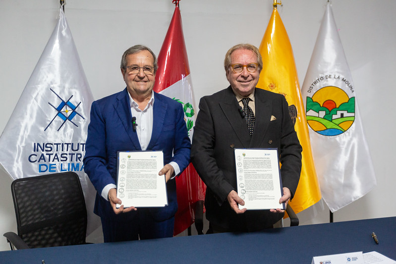 Instituto Catastral de Lima y La Molina unen esfuerzo para fortalecer gestión territorial