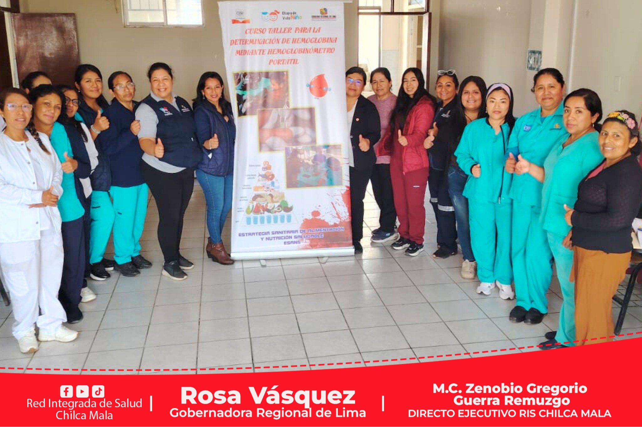 RIS Chilca Mala realiza VII Curso Taller en Determinación de Hemoglobina mediante Hemoglobinómetro Portátil.