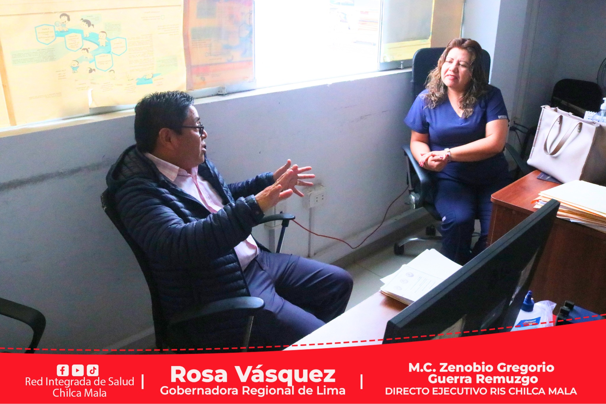 Director Ejecutivo de la RIS Chilca Mala realiza una visita inopinada a la Unidad de Farmacia