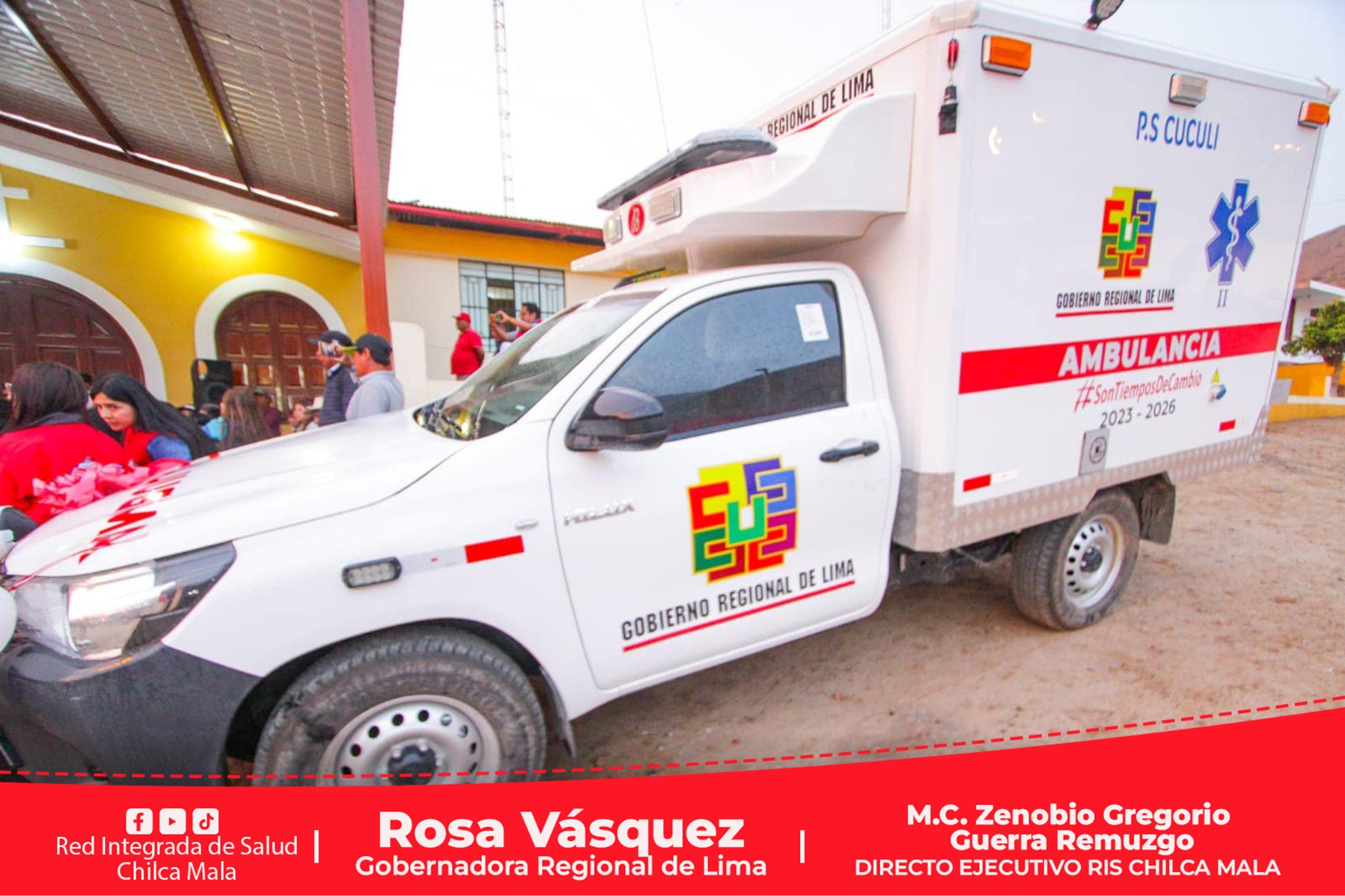 ¡Atentos a las emergencias!: Nueva ambulancia para el Puesto de Salud de Cuculí