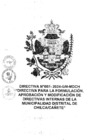 Vista preliminar de documento DIRECTIVA N°007-2024-GM-MDCH-DIRECTIVA PARA LA FORMULACIÓN, APROBACIÓN Y MODIFICACIÓN DE DIRECTIVAS IN