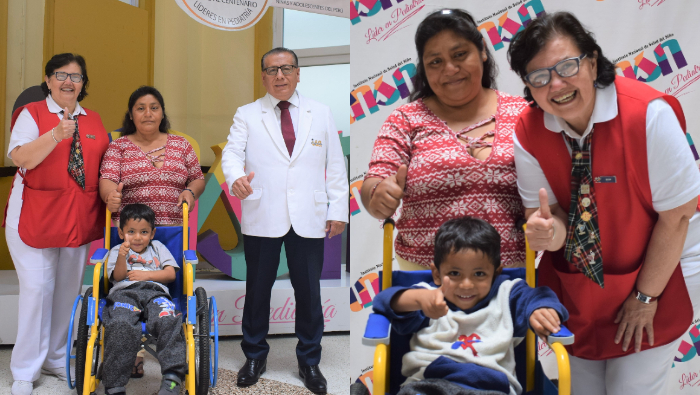 Paciente con espina bífida recibe donación de silla de ruedas para tratamiento  