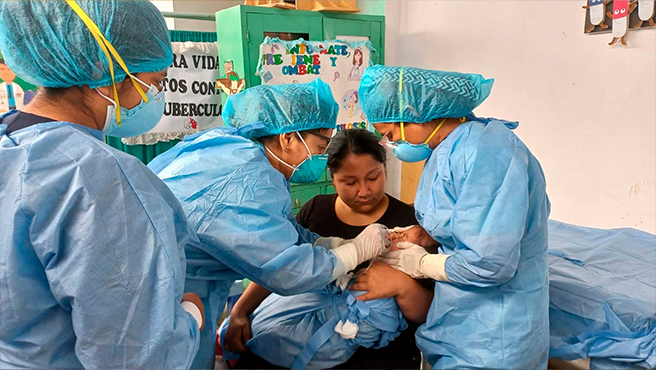 Centro de Salud Verónica Stack realiza aspirado gástrico en niños para combatir la tuberculosis
