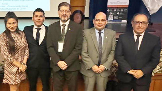 Magistrado del Tribunal Constitucional Gustavo Gutiérrez expuso en el VII Congreso Mundial de Justicia Constitucional