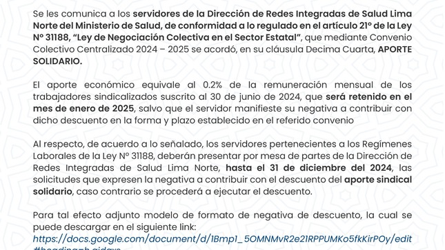 Comunicado 01