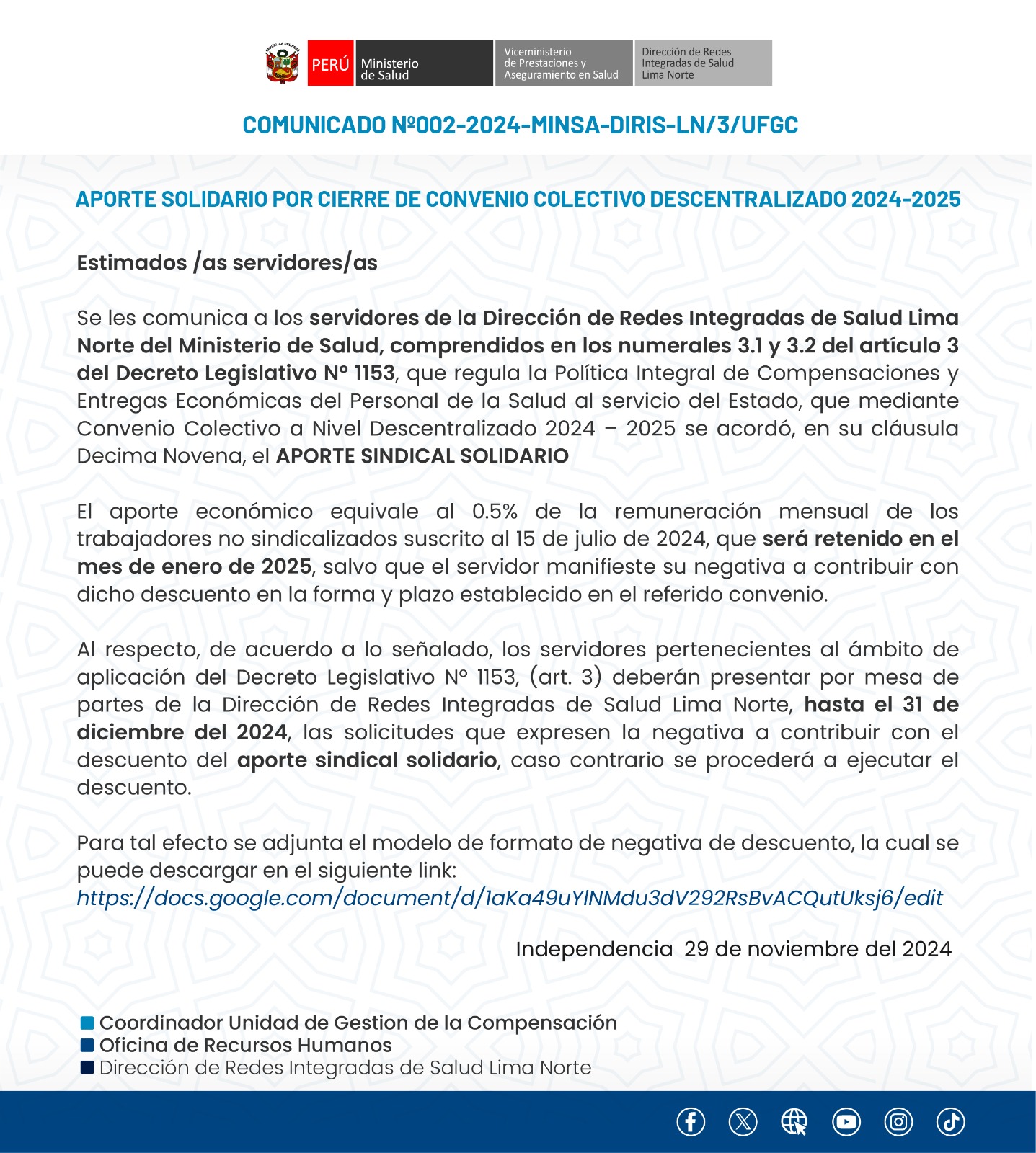 Comunicado 02