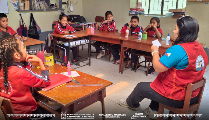 La DEMUNA y el Núcleo Educativo realizan taller en la I.E. 15295 - Ñangay