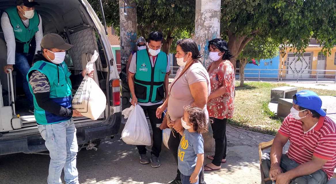 Entrega de víveres a organizaciones de PCD en la región Huánuco