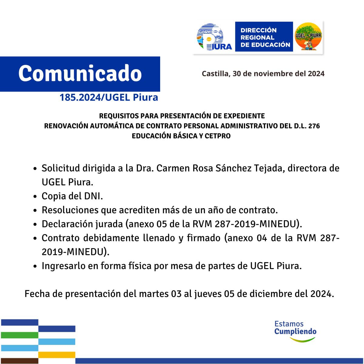 comunicado