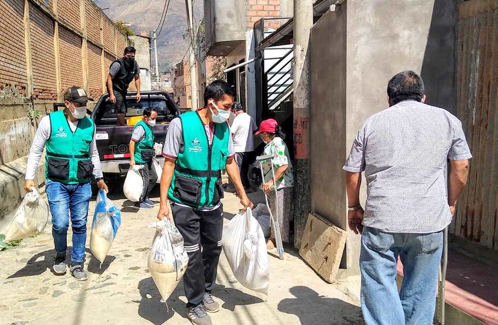 Entrega de víveres a organizaciones de PCD en la región Huánuco