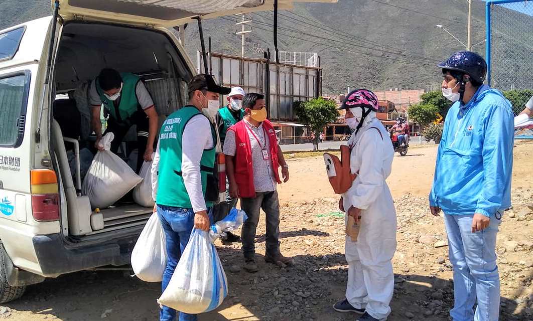 Entrega de víveres a organizaciones de PCD en la región Huánuco