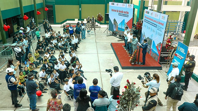 MTC puso en marcha Internet de banda ancha en colegios de localidades rurales de La Libertad