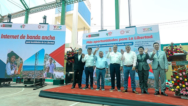 MTC puso en marcha Internet de banda ancha en colegios de localidades rurales de La Libertad