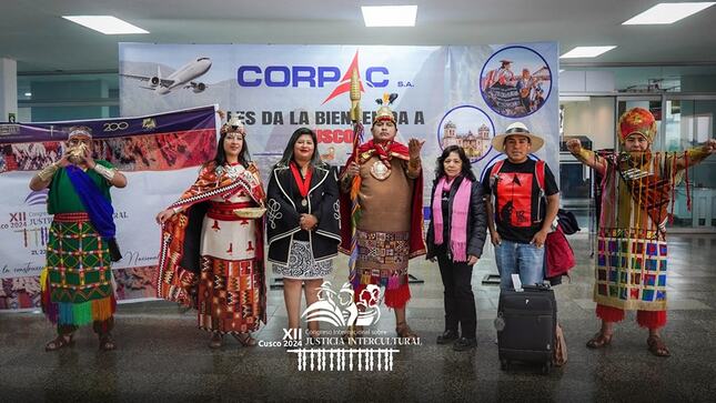 Delegaciones de diferentes Cortes del país arribaron al Cusco para participar del XII Congreso Internacional sobre Justicia Intercultural