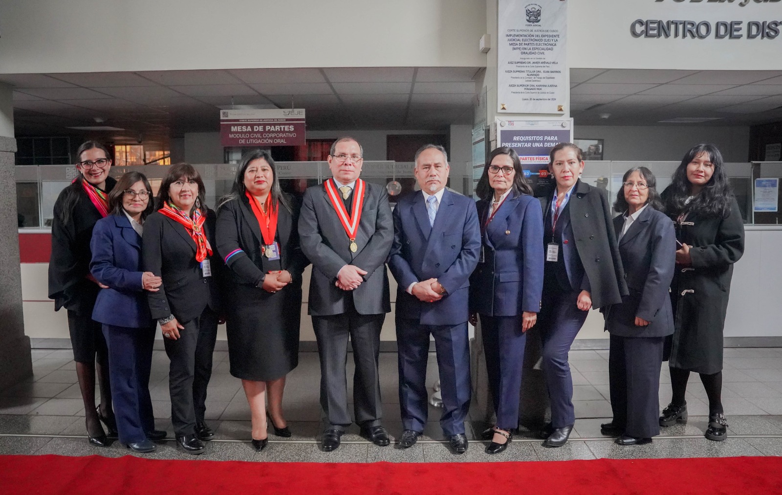 Presidente del Poder Judicial inauguró Sistemas de Recolección, Diligenciamiento y Trazabilidad de Cédulas de Notificaciones en Perifería