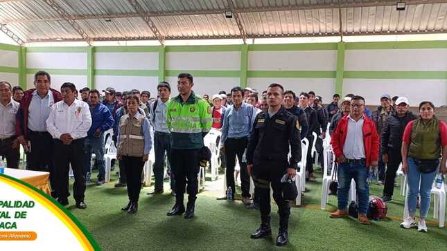 Municipalidad realiza capacitación a conductores de vehículos menores