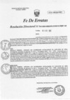 Vista preliminar de documento fe de erratas RD N°0091