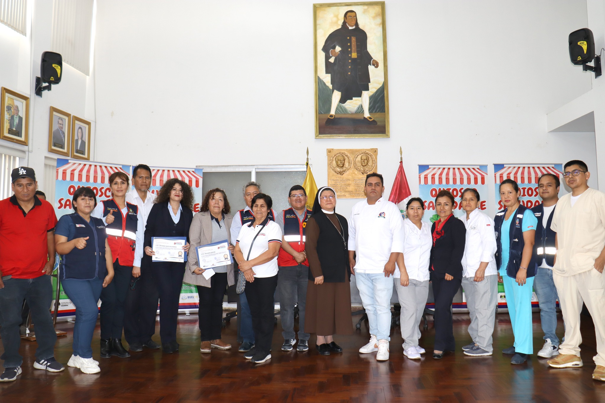 Municipio Huaralino brinda reconocimiento a escuelas que alcanzaron el estรกndar de kioscos saludables