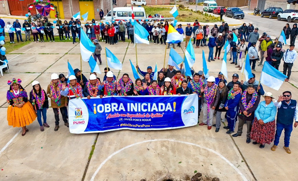 Municipalidad provincial de Puno inicia el 4to. paquete de obras con una inversión de S/ 2’700,000.00 millones