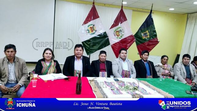 Autoridades de Ichuña impartieron "Instrucción" a las NINO APAQ y Huarayoq del Año.