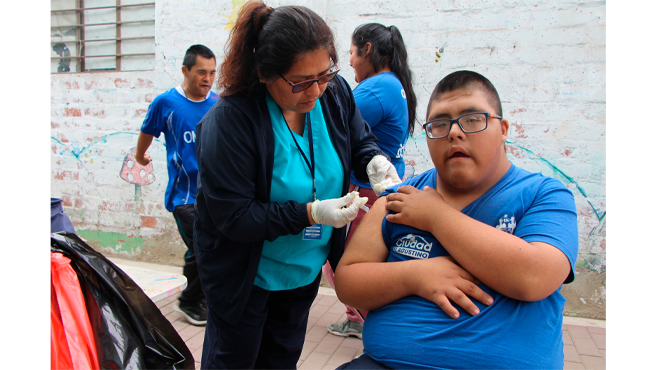 Los integrantes del Omaped participaron en una campaña integral de salud, que se realizó en las instalaciones de el Boulevard de la Cultura.