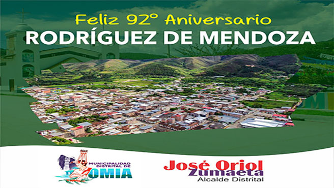 Saludo a la Provincia de Rodríguez de Mendoza.