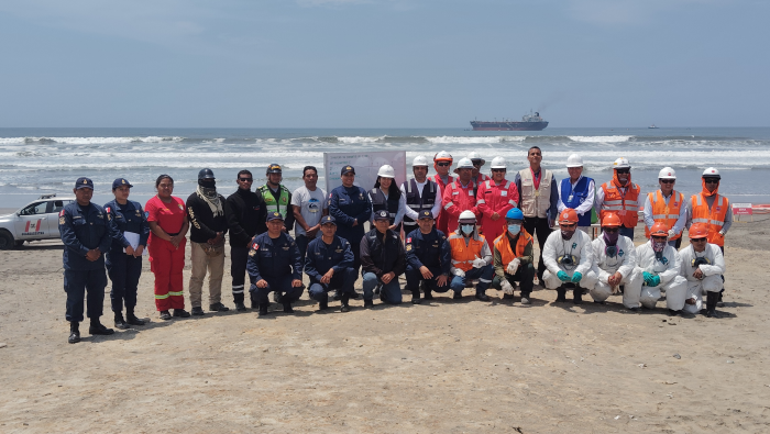 Simulacro de derrame de Hidrocarburos en el Terminal Multiboyas – Planta Petroperú